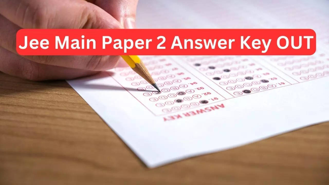 Jee Main Paper 2 Answer Key 2024 Pdf Download Link Active At Nta Ac In ...