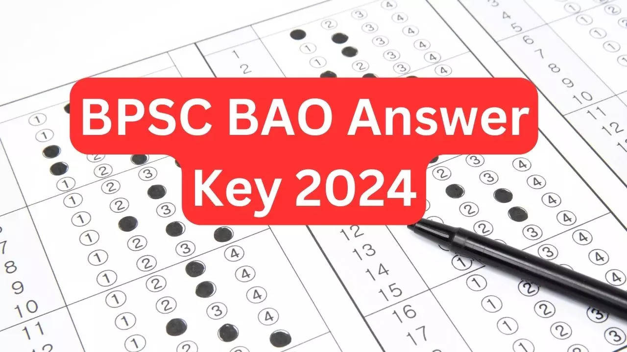 BPSC BAO Answer Key 2024