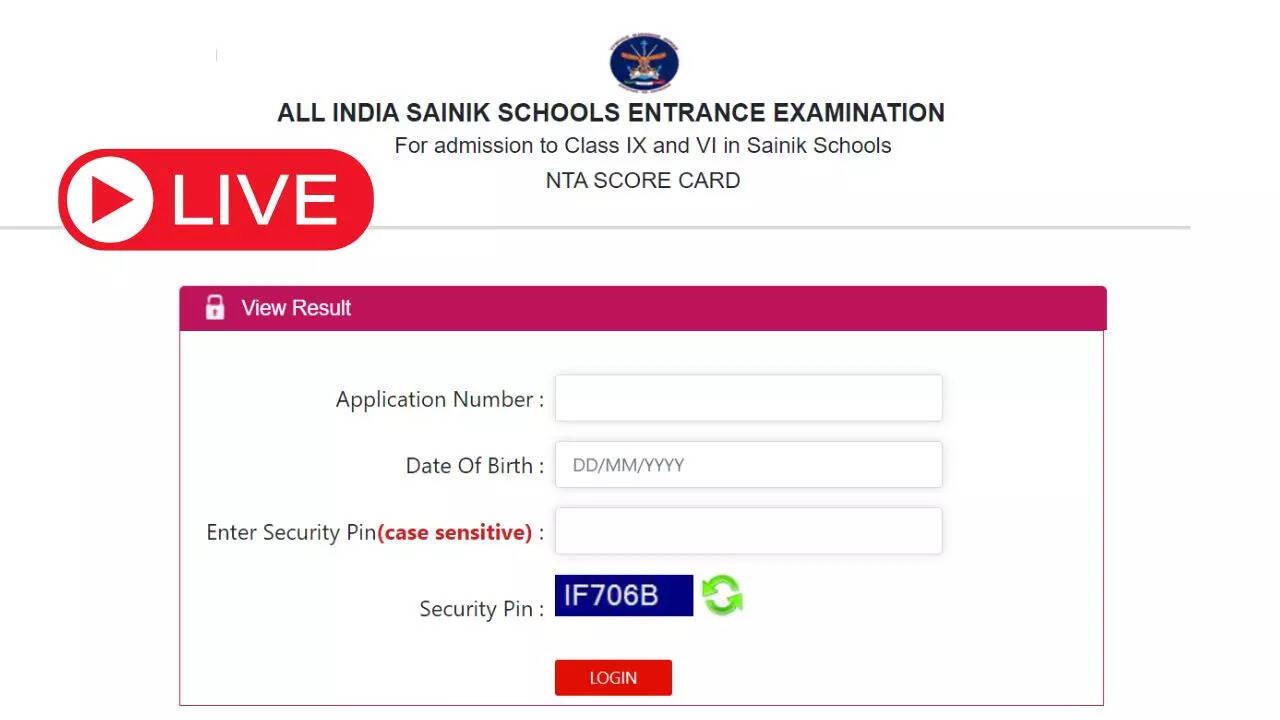 Sainik School Result 2024