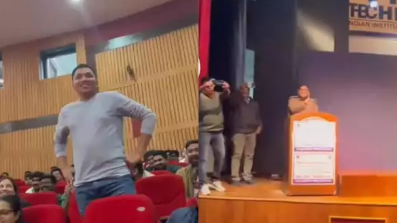 ​viral video, student reply to police officer, viral video of student, student reply on ganja, viral news, times now navbharat