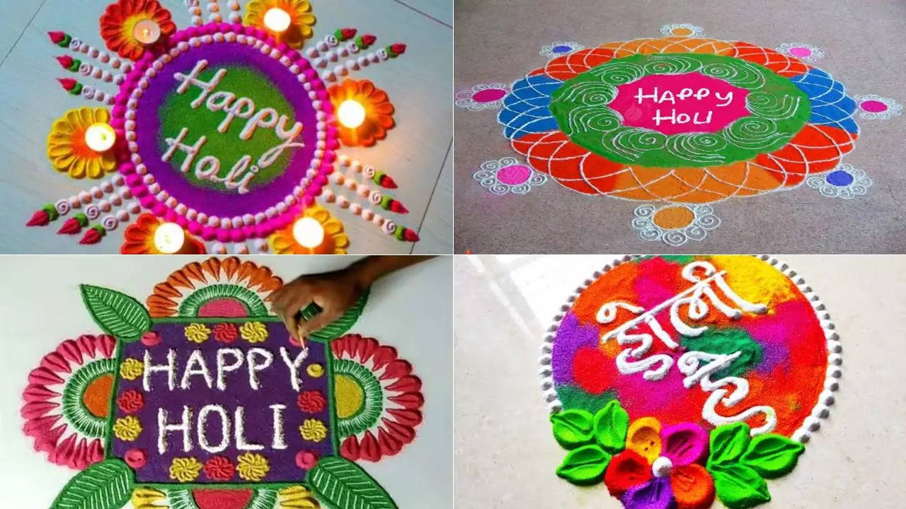 Holi 2024 Rangoli Designs