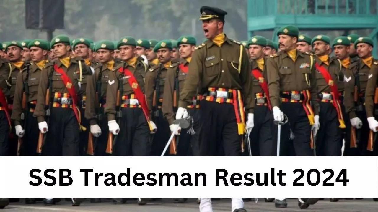 SSB Tradesman Result 2024 Released