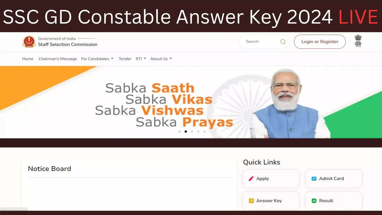 SSC GD Constable Answer Key 2024