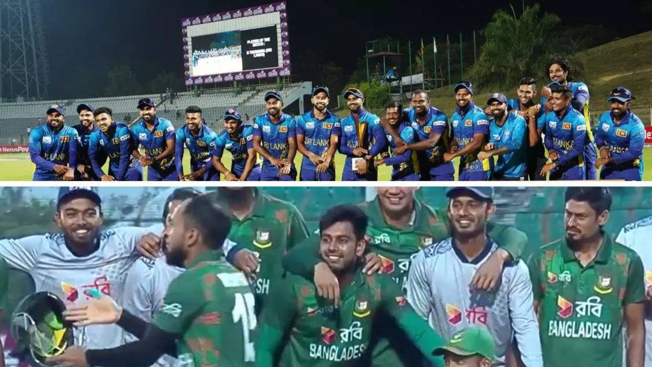 Bangladesh Broken Helmet celebration