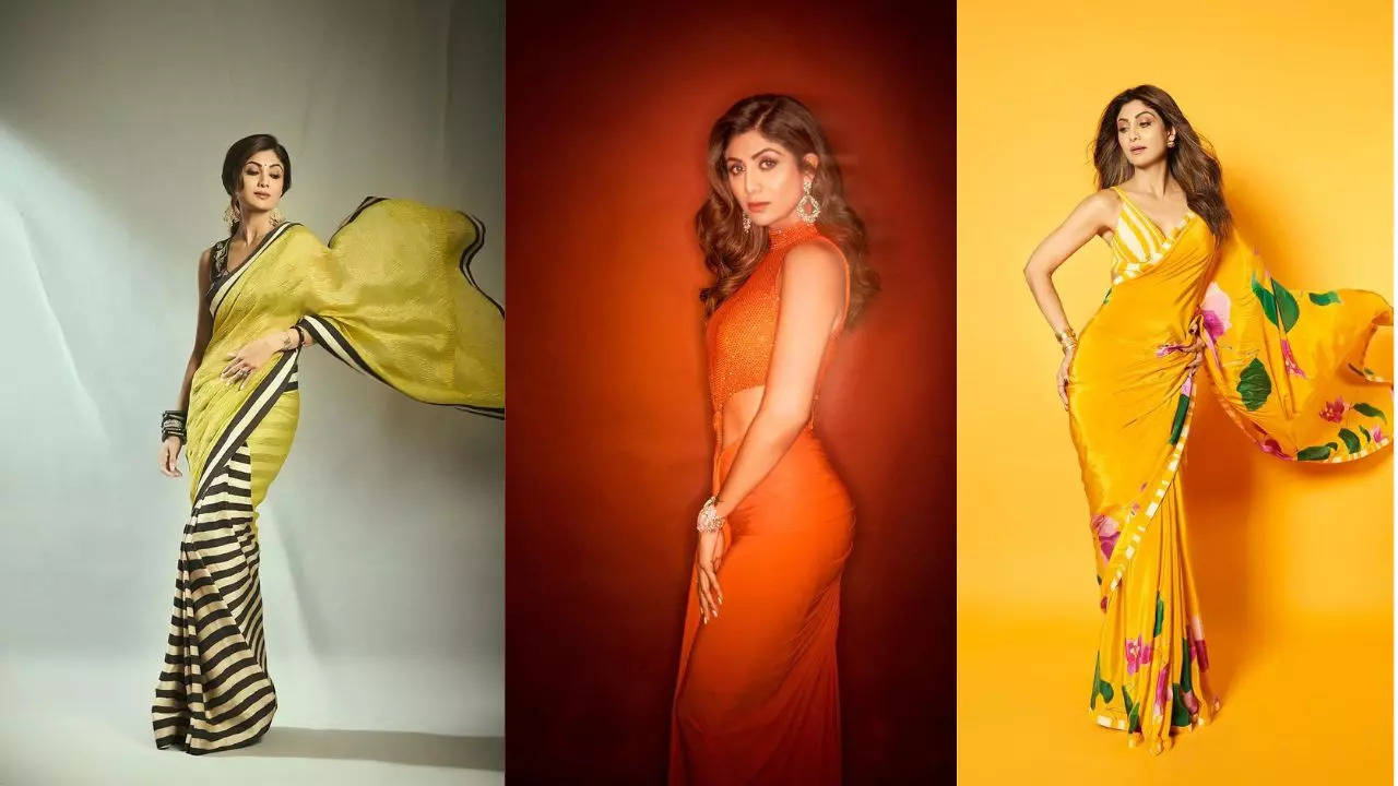 8 Sarees We Wish We Could Steal From Shilpa Shetty's Wardrobe