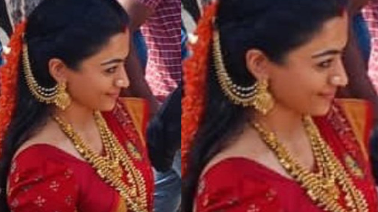 Pushpa 2 के सेट से सामने आया Rashmika का लुक