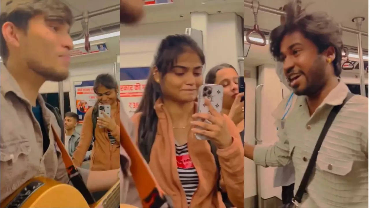 Delhi Metro Ram Bhajan Viral Video