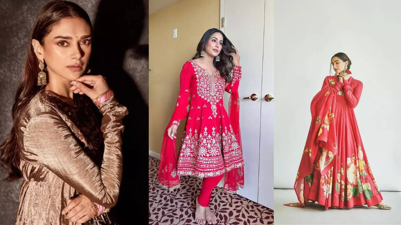 Anarkali Suit looks of Bollywood actress