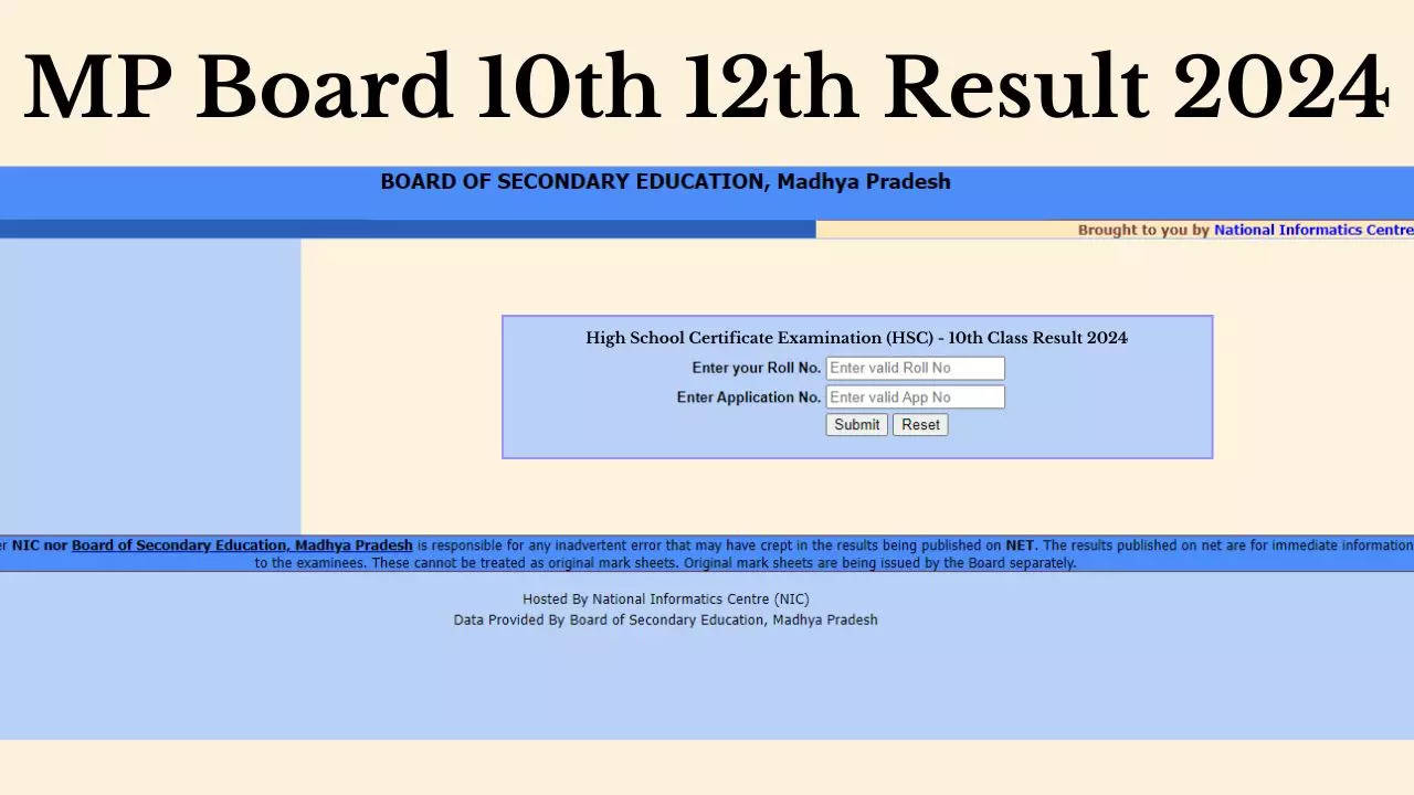 MP Board 10th 12th Result 2024