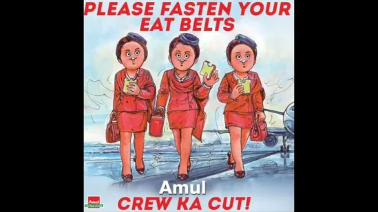 ​Bollywood Film Crew, Amul Doodle on Crew, Amul poster on Crew, Tabbu, Kareena Kapoor Khan, Kriti Senon, Bollywood, Crew, Crew Box Office Collection, Viral News, News in Hindi, Hindi News