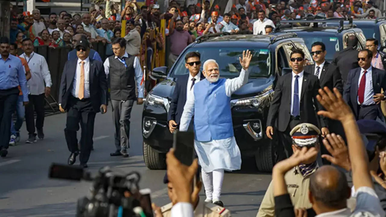 PM Modi Road Show in Ghaziabad