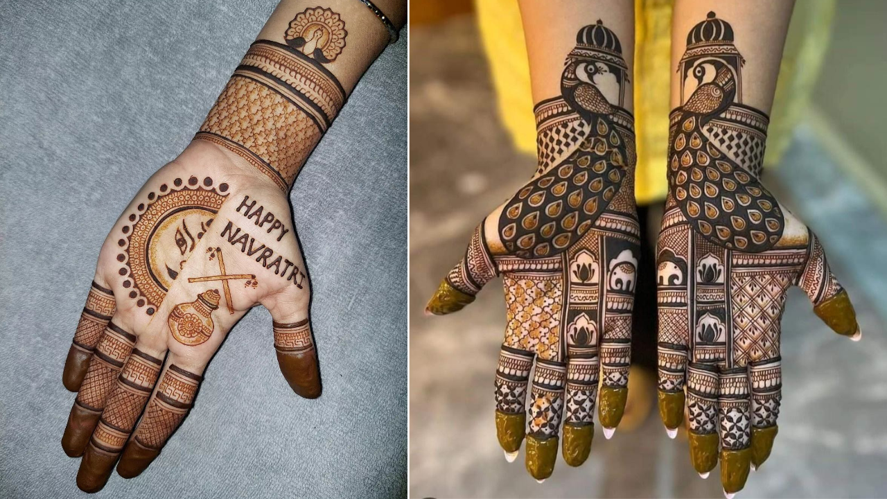 Navratri 2024, mehndi designs latest, mehndi designs for navratri