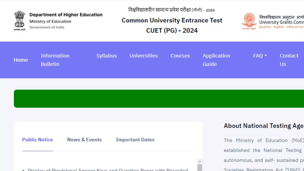 CUET PG Answer Key 2024, CUET PG Answer Key Objection