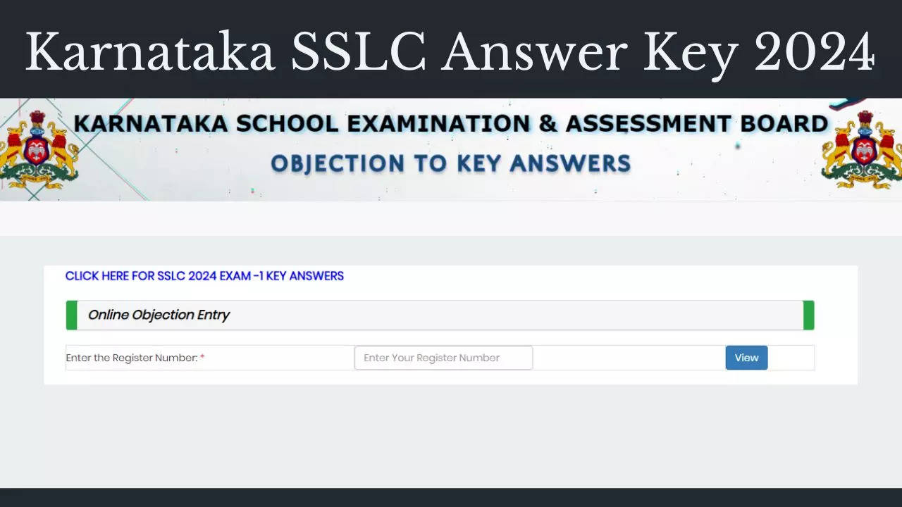 Karnataka SSLC Answer Key 2024 KSEEB Karnataka SSLC Class 10th Answer