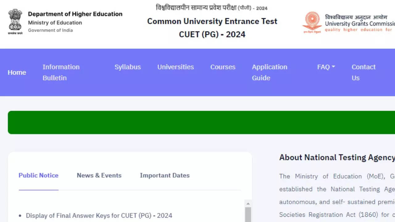 CUET PG Result 2024 Declared