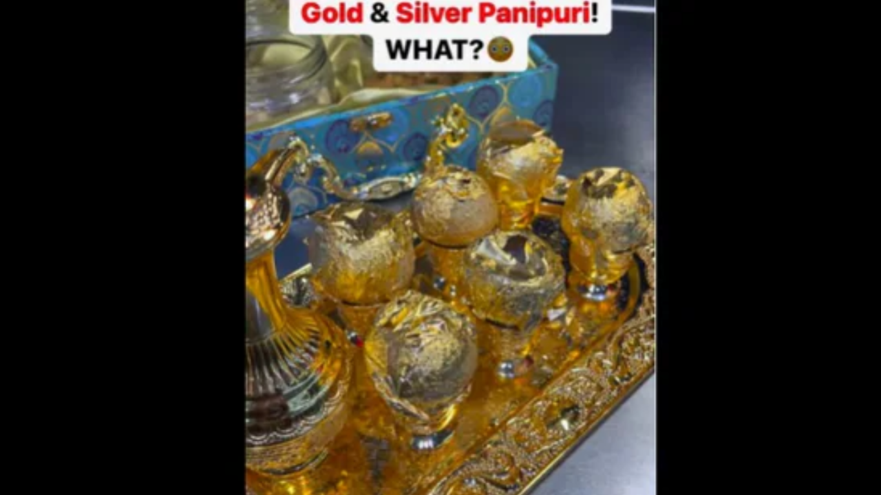 ​Gold Silver Panipuri, Gold Silver Panipuri Video, Gold Silver Gold Silver Golgappe, Bengaluru Gold Silver Panipuri Video, Viral News, Viral, News