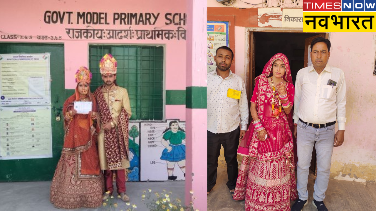 Dulhan Voting for Lok sabha election 2024