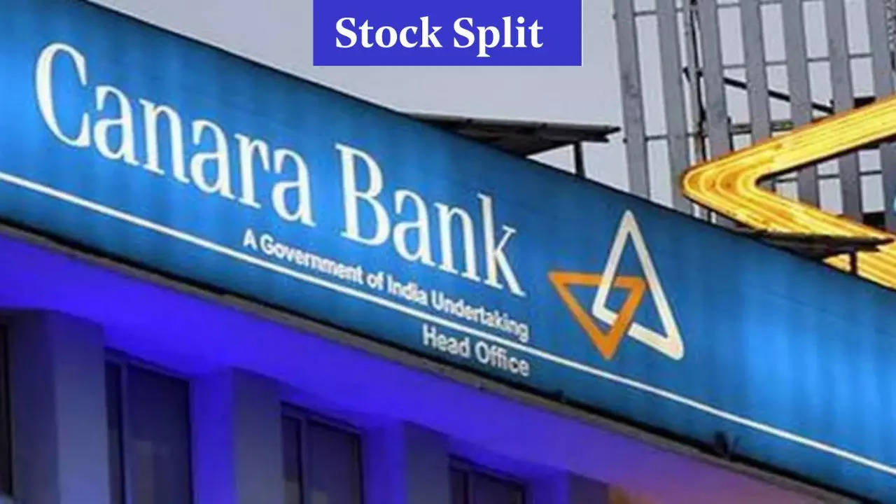 canara bank stock split