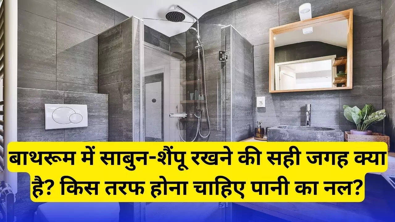 Vastu Tips For Bathroom: बाथरूम में साबुन-शैंपू रखने की सही जगह कौन सी ...