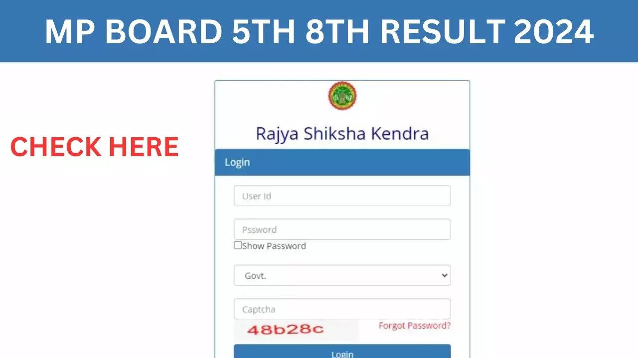 MP Board 5th 8th Result 2024 On Digilocker