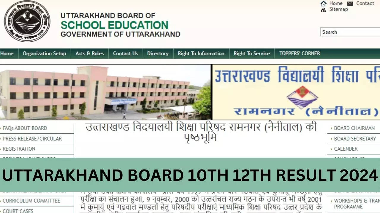 Uttarakhand Board 10th 12th Result 2024