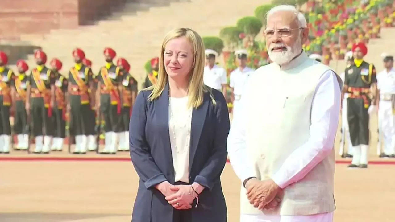 Italy PM Giorgia Meloni and PM Modi