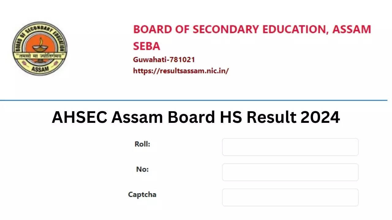 AHSEC Assam Board HS 12th Result 2024 Announced Today Direct Link On