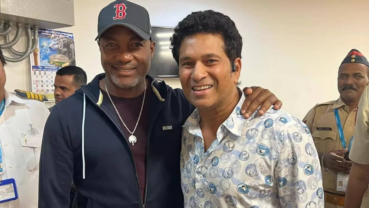 Brian Lara With Sachin Tendulkar