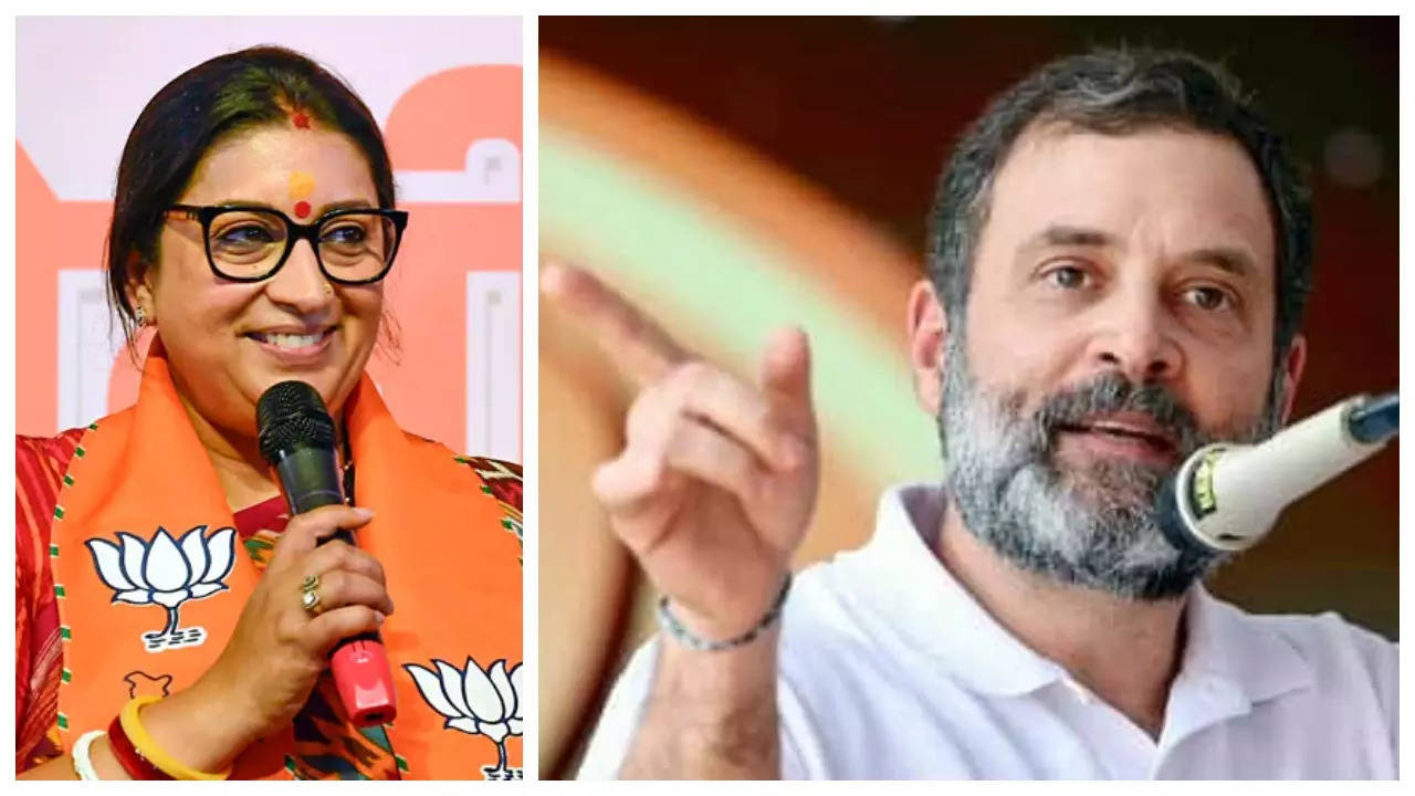 Smriti Irani mocks Rahul Gandhi