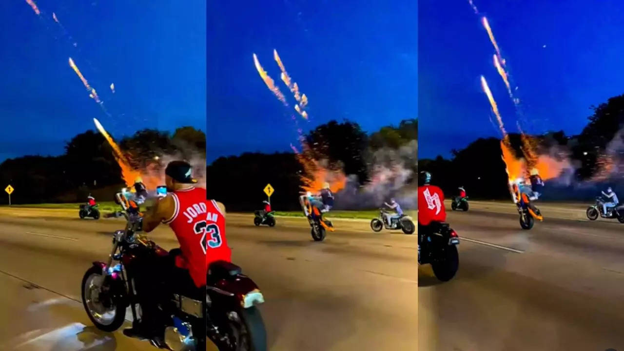 Firecrackers Bike Stunt Video