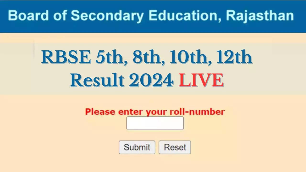 राजस्थान बोर्ड 10वीं 12वीं रिजल्ट 2024