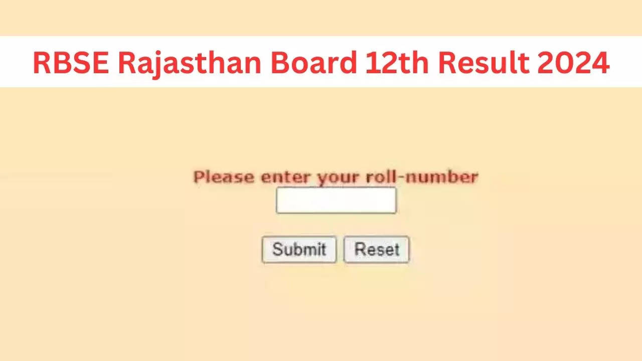 RBSE Rajasthan Board 12th Result 2024