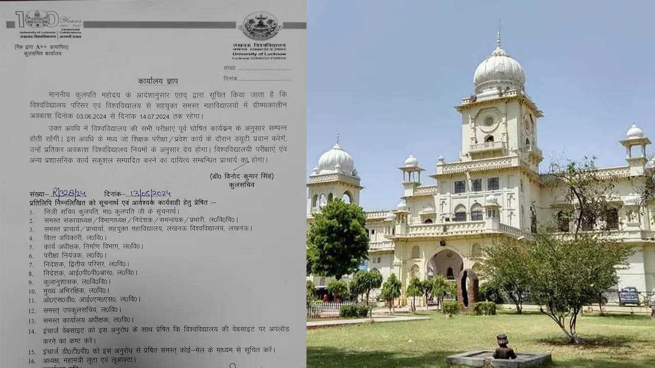 Lucknow University Announced Summer Holiday