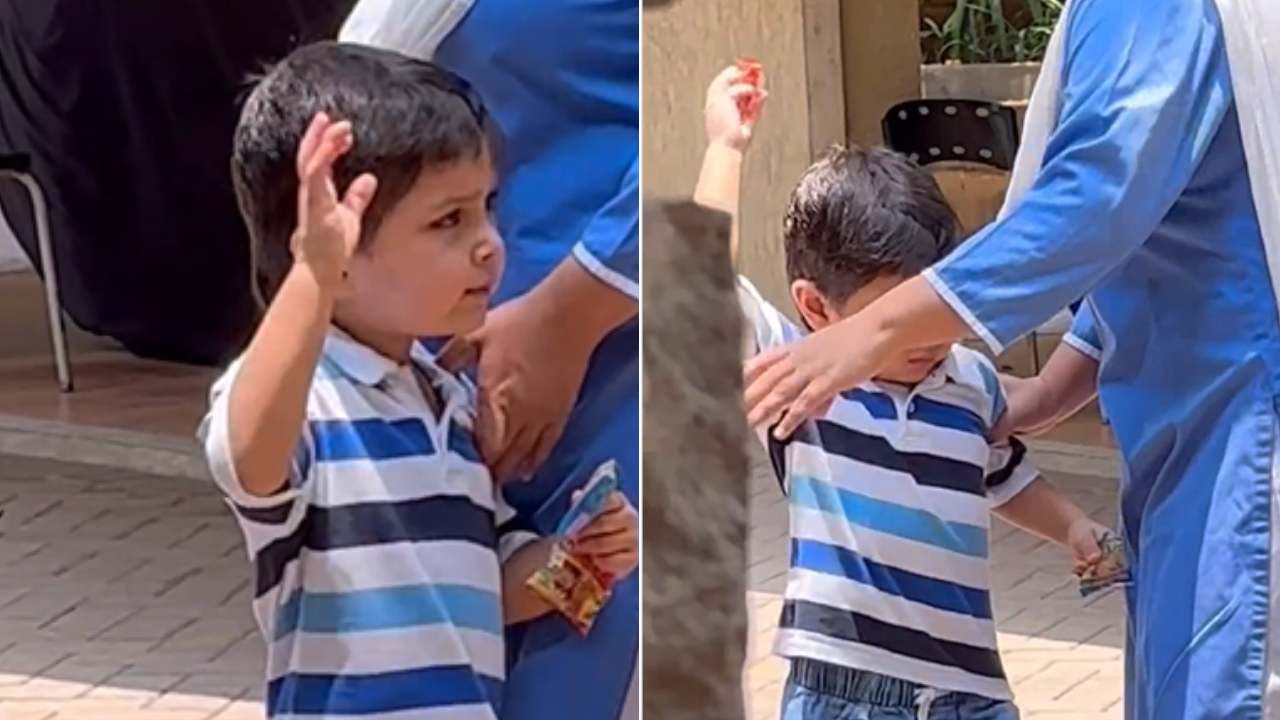 Kareena Kapoor Son Jeh Angry on Paparazzi Video