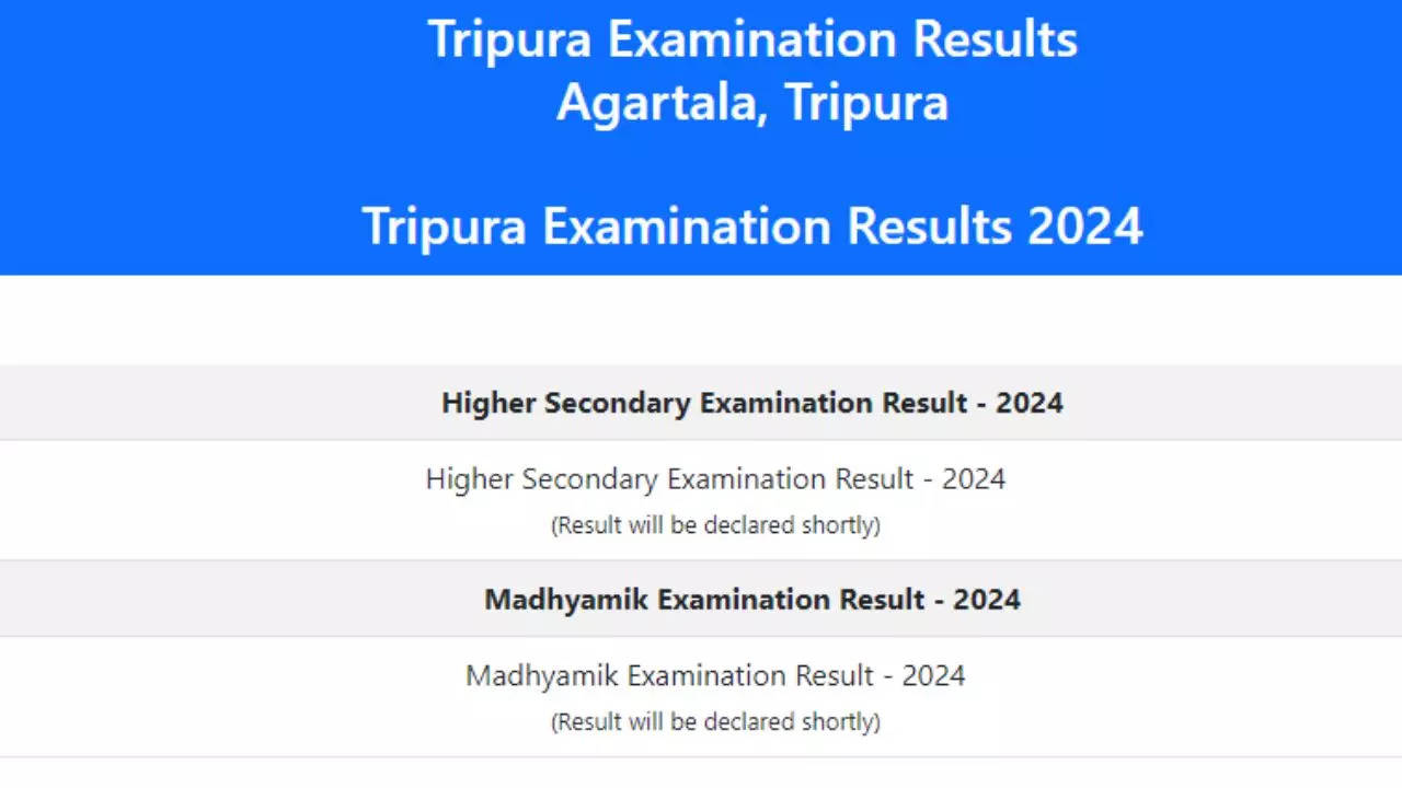 TBSE Tripura Board SSC 10th Result 2024 