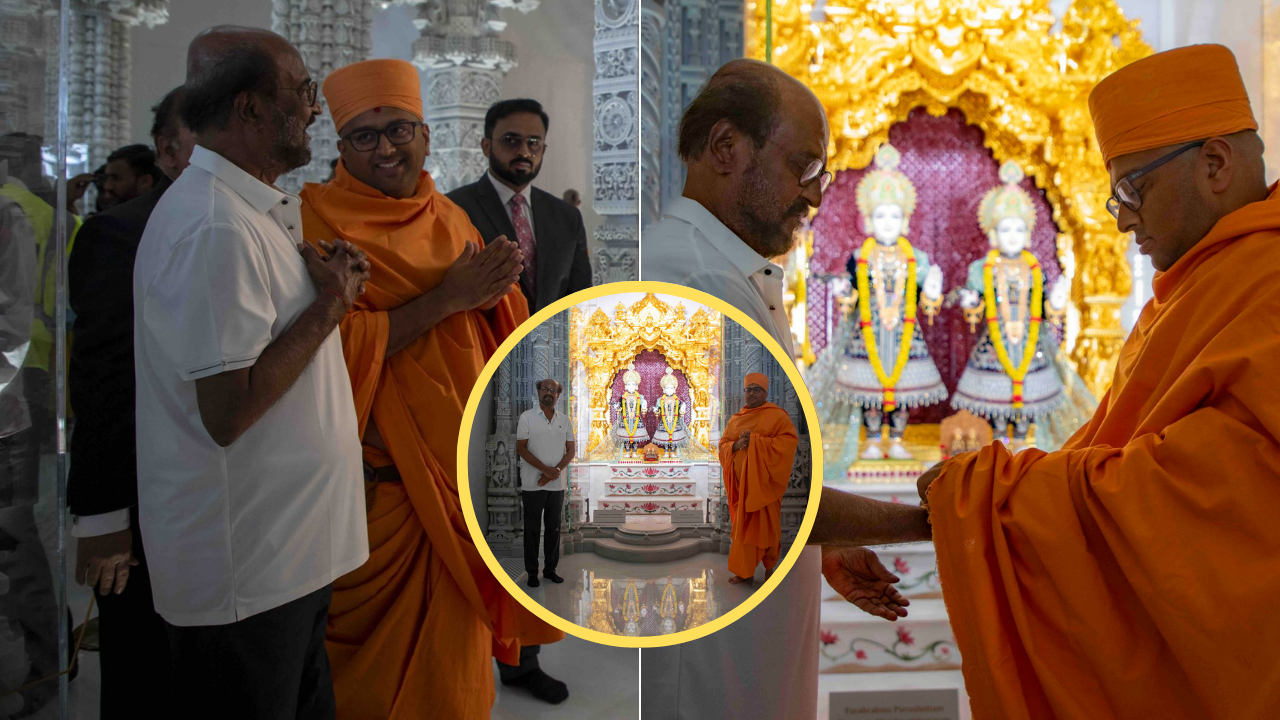 Rajinikanth UAE Temple Video-Photos