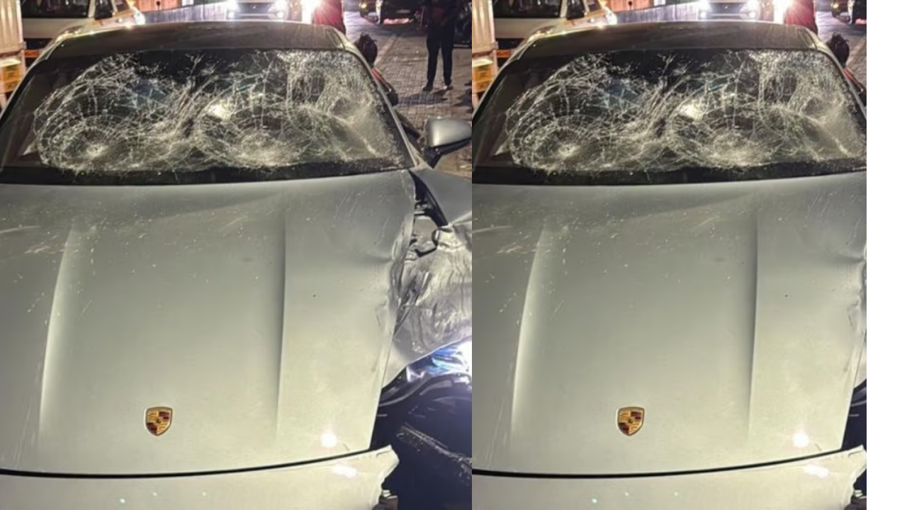 Porsche car accident