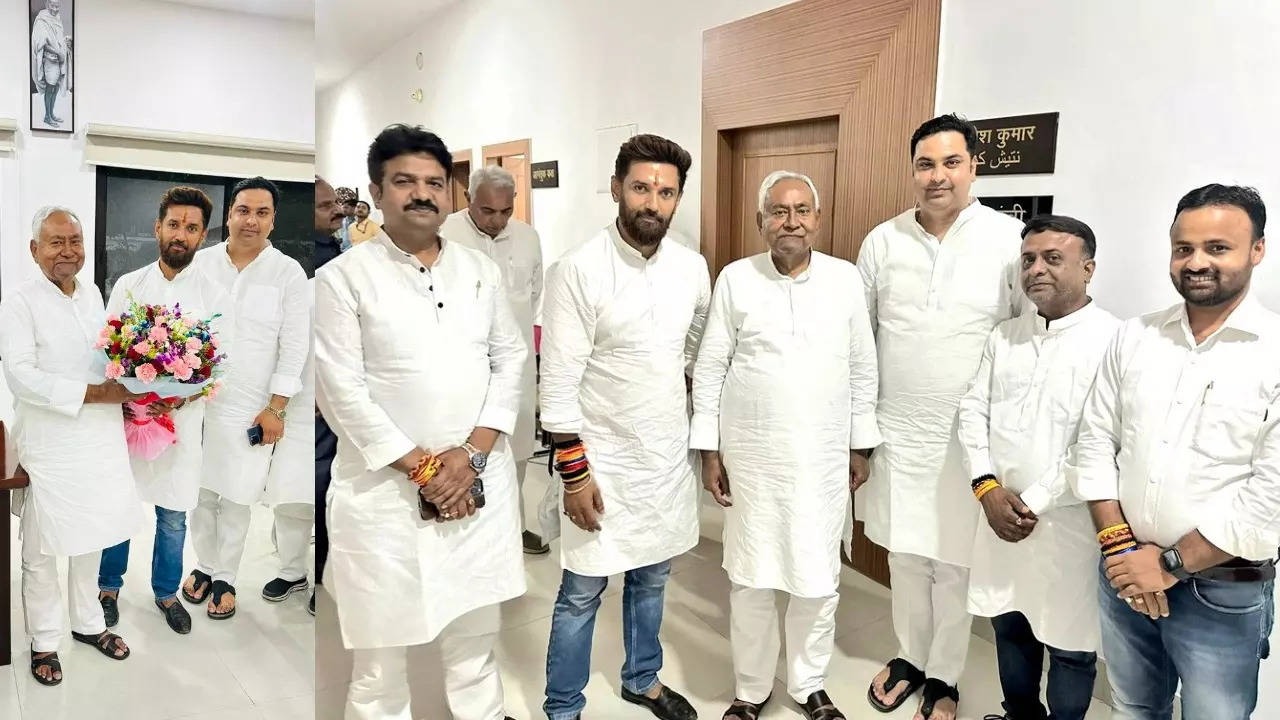 Chirag Paswan Met CM Nitish Kumar