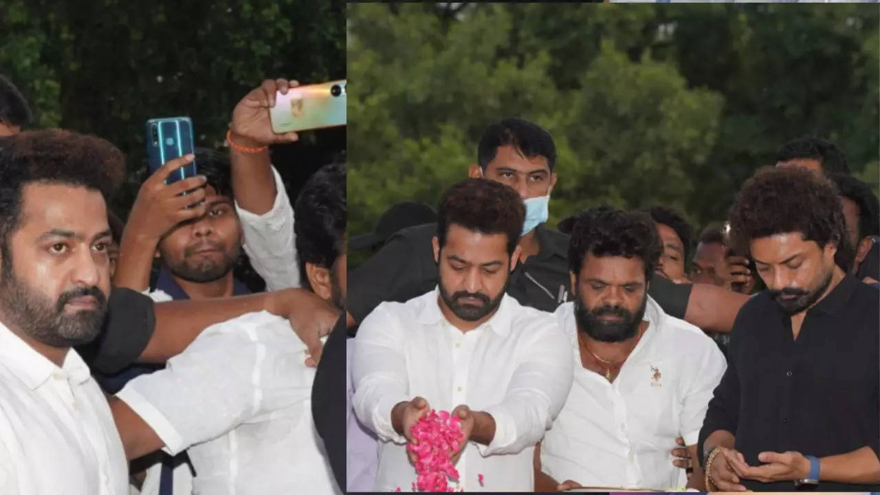 Jr NTR at NTR Ghat