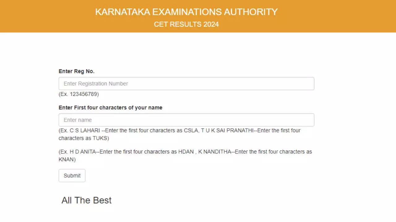 KCET Result 2024