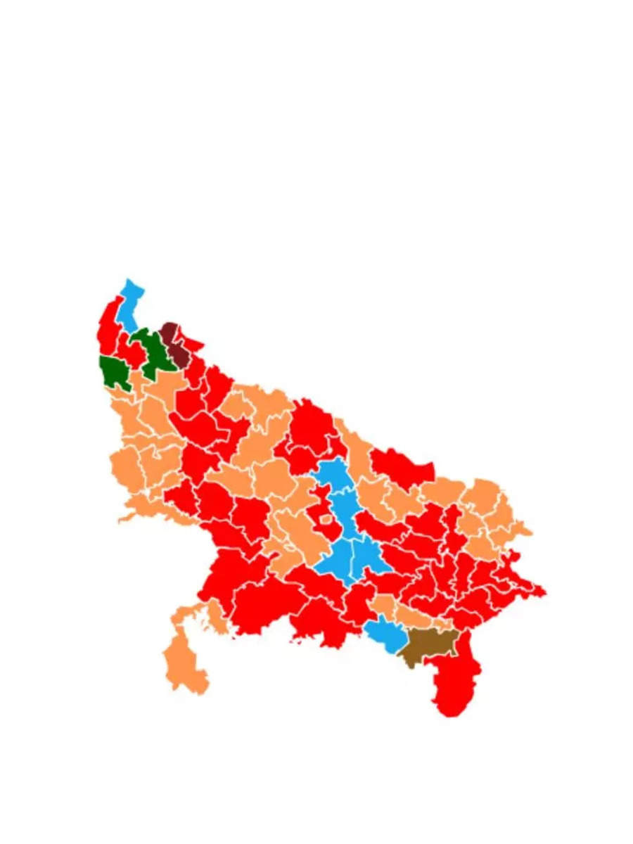 चुनाव नतीजों के बाद कैसा दिख रहा UP का नक्शा? | Times Now Navbharat