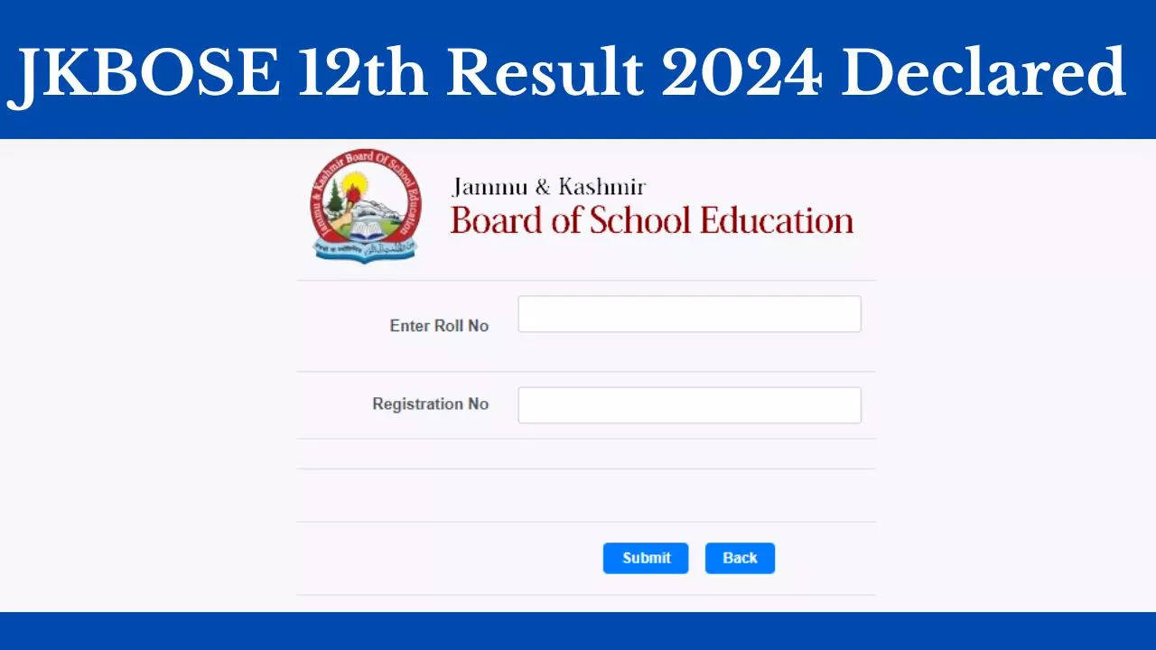 JKBOSE 12th Result 2024