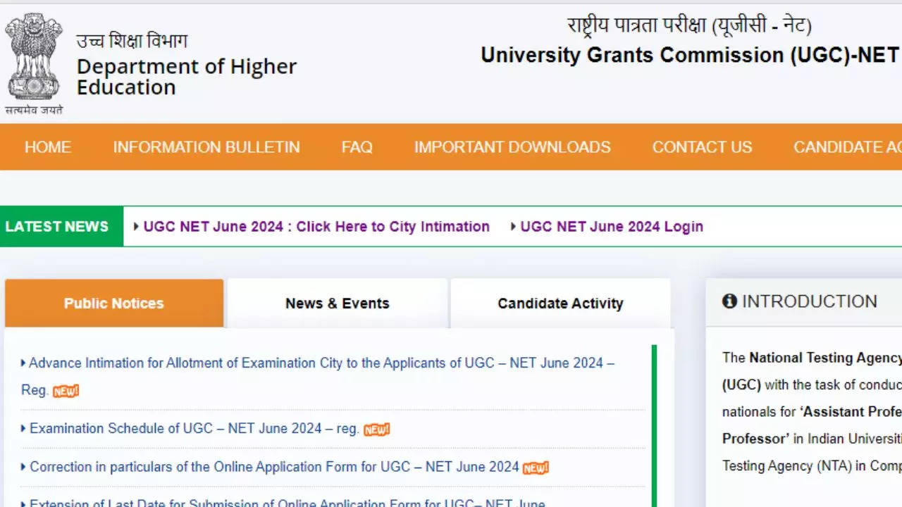 UGC Net Admit Card 2024 Date