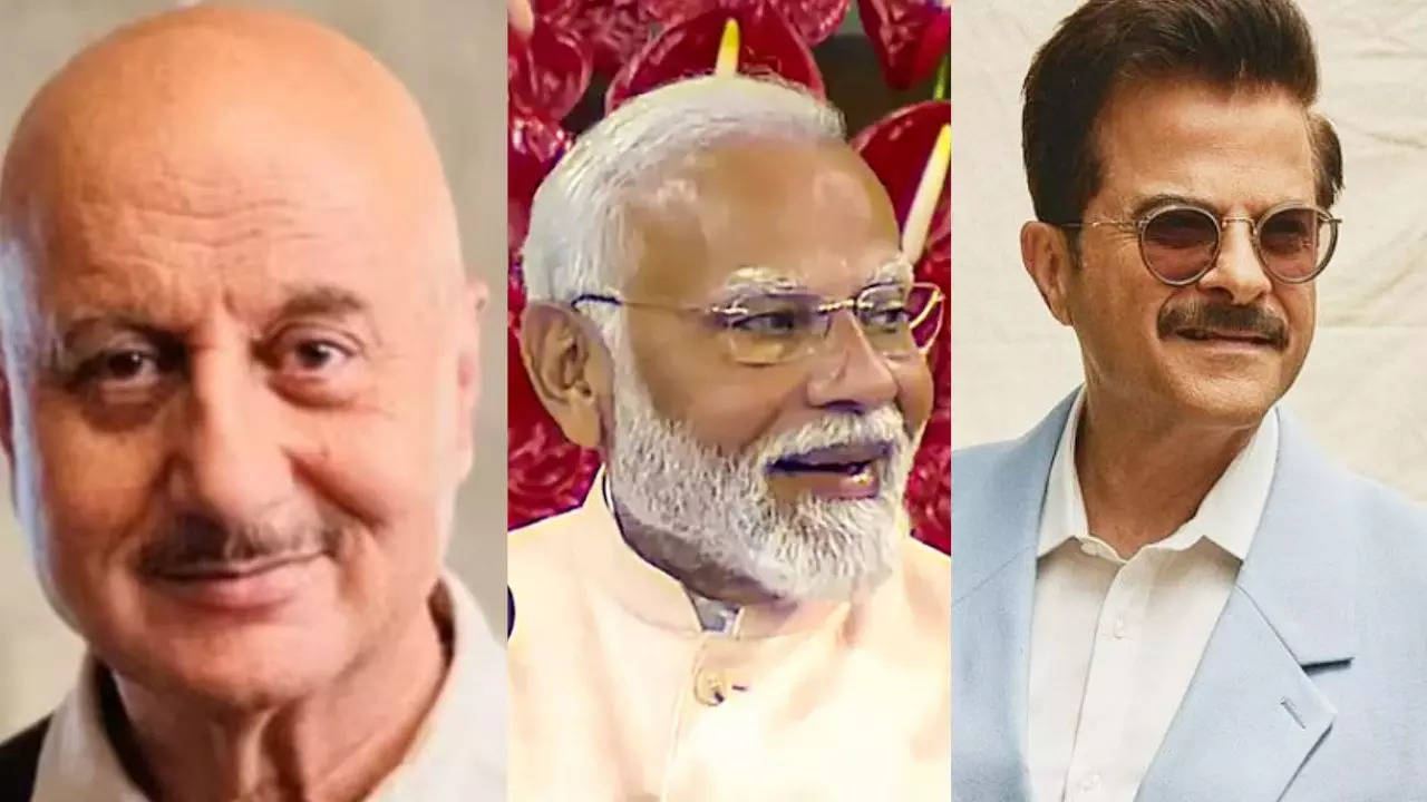 Anupam kher, Narendra Modi, Anil Kapoor