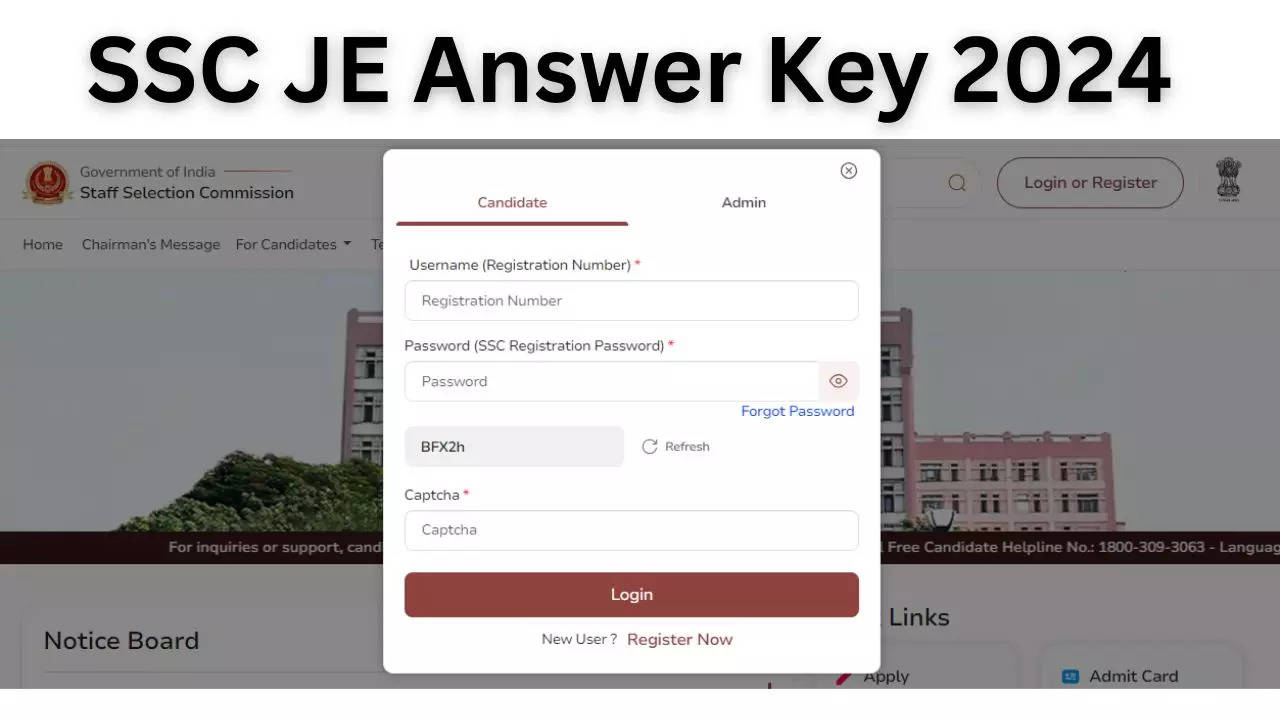 SSC JE Answer Key 2024 