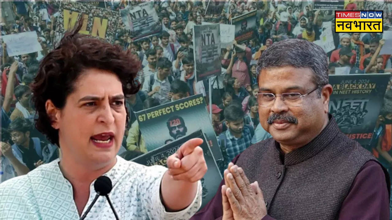 Priyanka Gandhi Vadra Slams Education Minister Dharmendra Pradhan