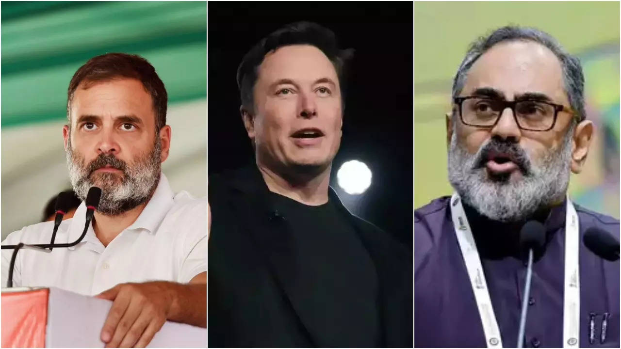 Rahul Gandhi - Elon Musk - Rajeev chandrasekhar