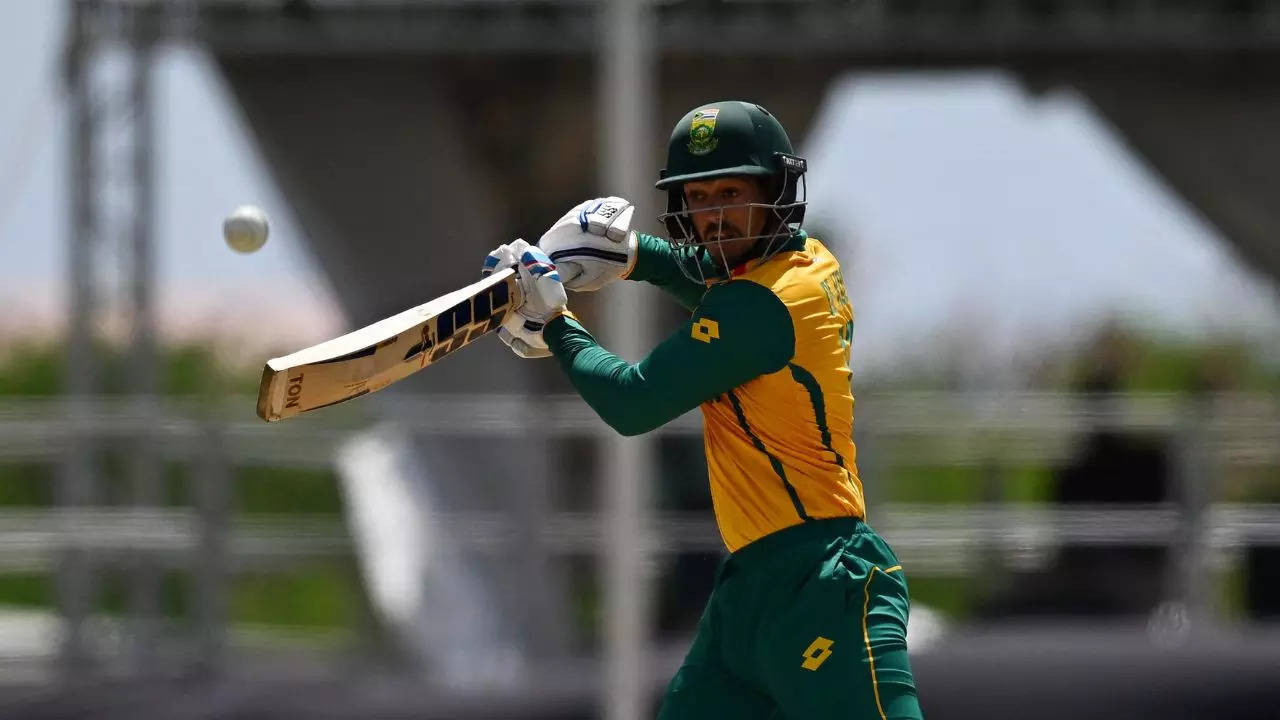 Quinton de Kock, Quinton de Kock Half Century, Quinton de Kock Most Halg Century, Quinton de Kock Fifty against England, ENG vs SA, England vs South Africa, T20 World Cup 2024, T20 World Cup 2024 Super 8 Match,