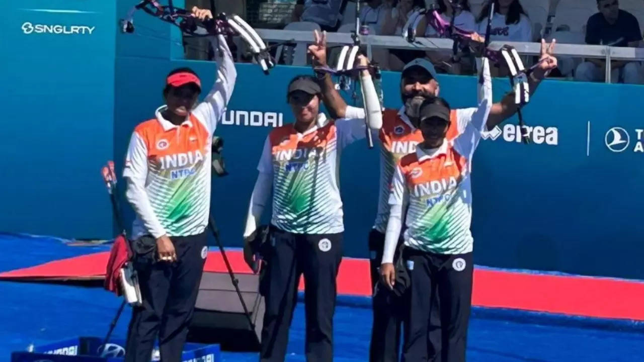 Indian Women Compound Archery Team Wins Gold Medal