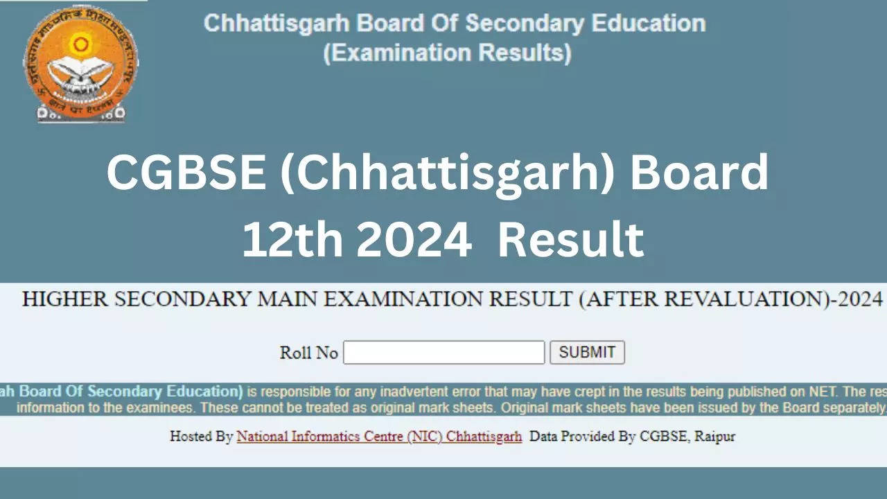 CGBSE 12th 2024 Revaluation and Retotaling Result